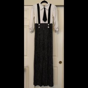 Black & White Dance Halloween Costume Sz 5 VGUC